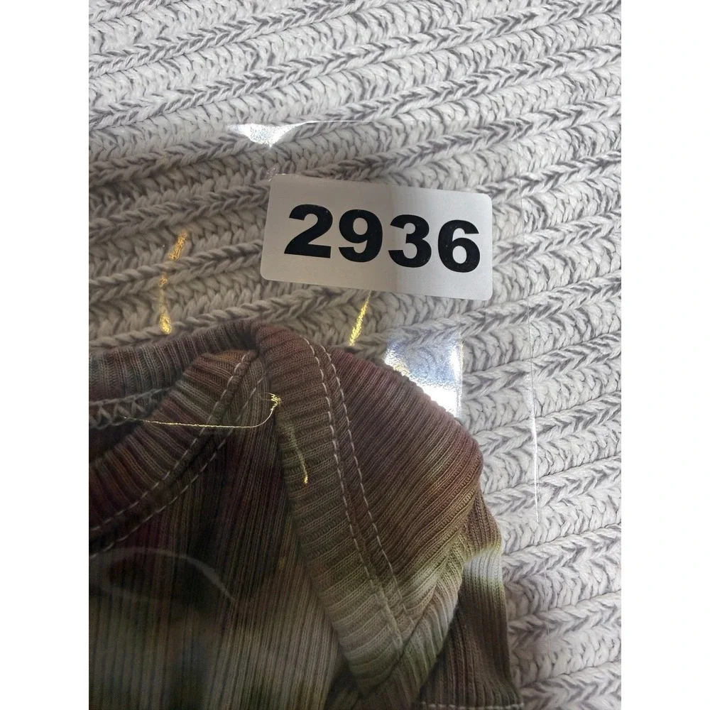 Custom Nordstrom Bodysuit Kids NB Green Tie Dye Ribbed‎ Short Sleeve Snaps OOAK